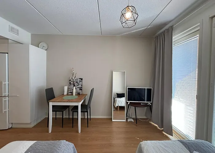 Kotimaailma - Valoisa Yksioe - Laehellae Junaa & Lentoasemaa شقة